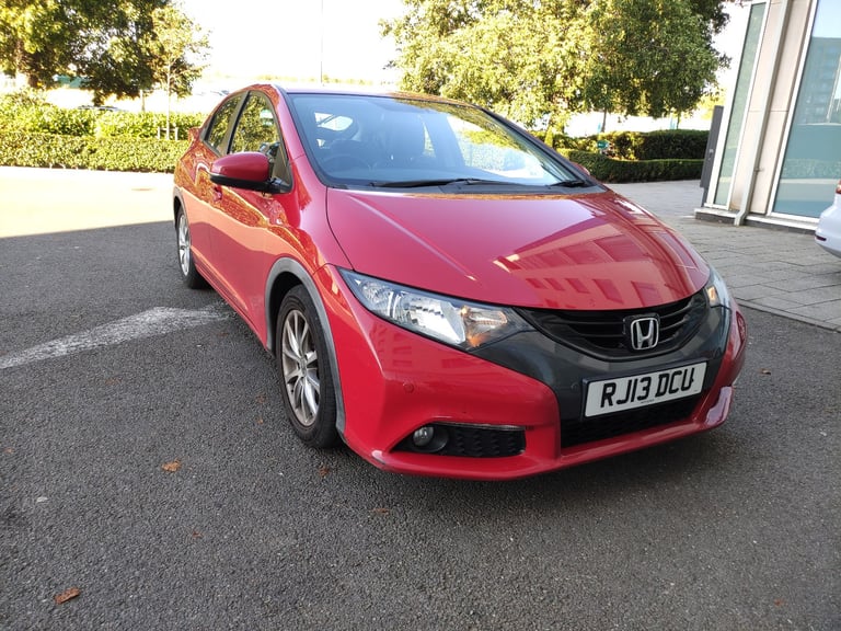 HONDA CIVIC I-VTEC EX 2013 AUTOMATIC Hatchback 5 Door RED PETROL 1798 cc Bargain @£6190