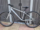 Ladies silver Carerra Parva hybrid mountain bike, hardly used 