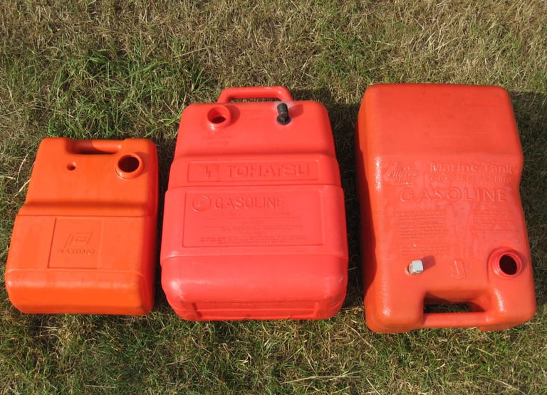 3x outboard fuel tank, petrol diesel boat outboard tanks