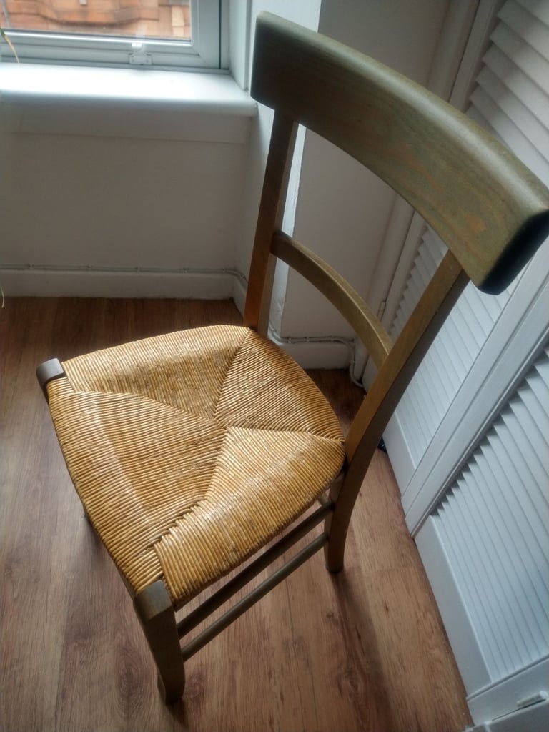 Green wooden chair