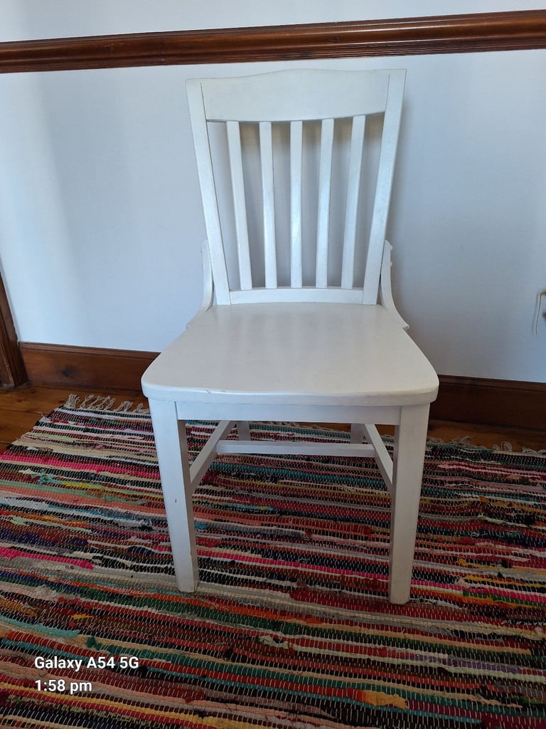 Large solid wood chair 