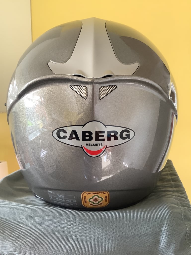Full Face Motorcycle Helmet, Caberg V2 Titanium, Size Small, 55-56cm, Excellent. 