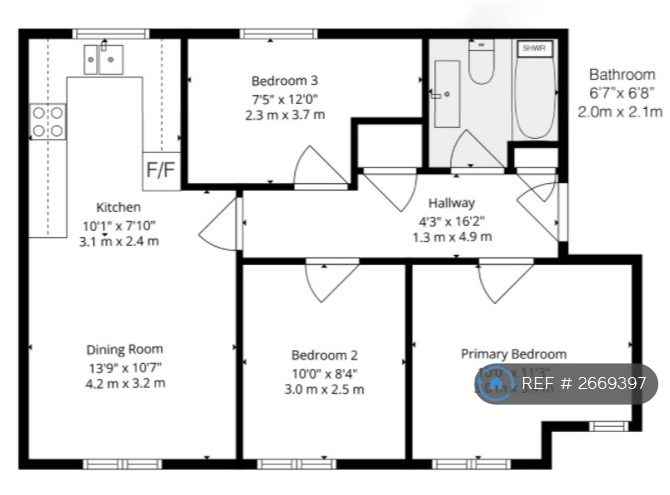 3 bedroom flat in Saltash Road, Swindon, SN2 (3 bed) (#2669397)