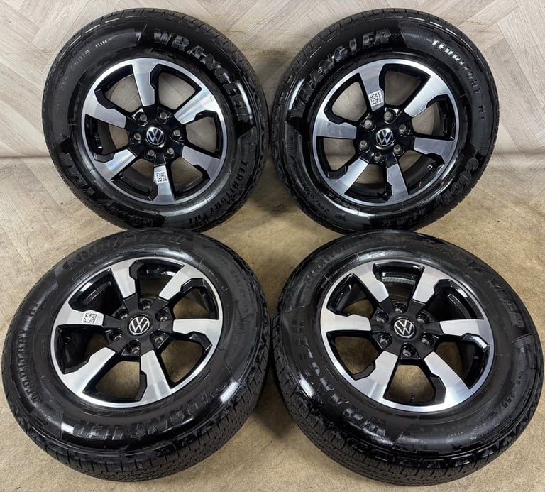 18'' GENUINE VW AMAROK 2024 DELIVERY MILES ALLOY WHEELS TYRES ALLOYS RANGER 6X139.7