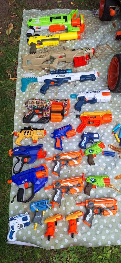 Nerf Job Lot Including Battle Racer Cart