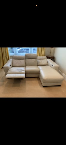 Furniture village seat electric recliner sofa in South West