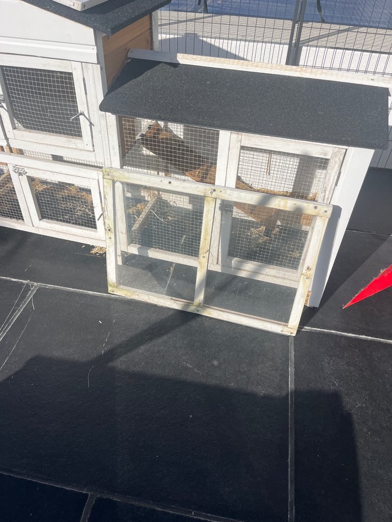 Customised Double rabbit hutch cage 