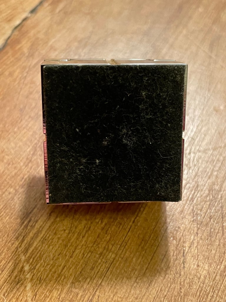 Mini solid brass photo frame and clock