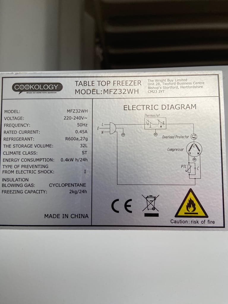 Table Top Freezer 