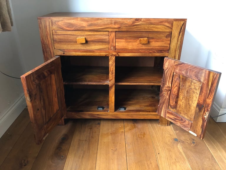 Stunning Solid Dark Wood Sideboard