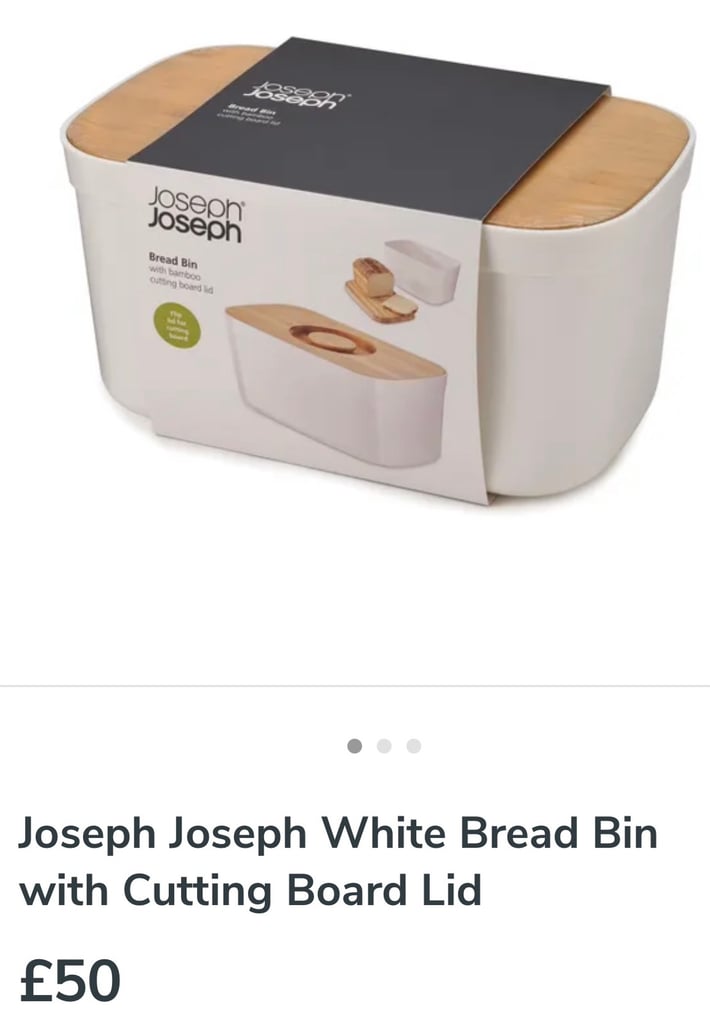 Joseph Joseph - Bread Bin bread basket with cutting board lid