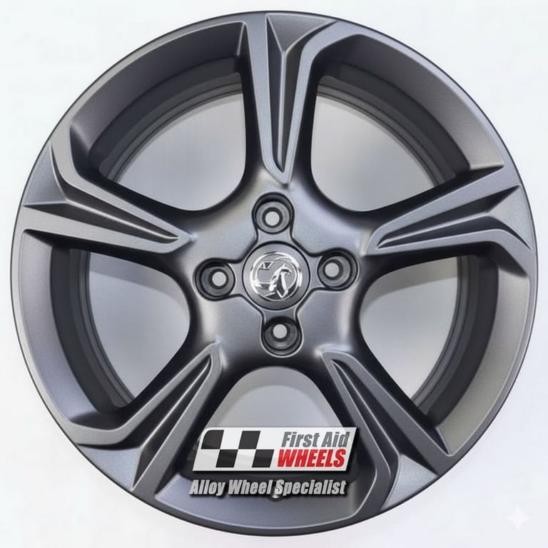 R660GS Swap VAUXHALL CORSA F 4X 17'' GENUINE 5 SPOKE SATIN CARBON GREY ALLOY WHEELS