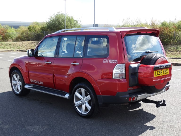 2009 MITSUBISHI SHOGUN 3.2 DIESEL DIAMOND DI-D LWB 7 SEATS AUTO 4WD TOW BAR RED