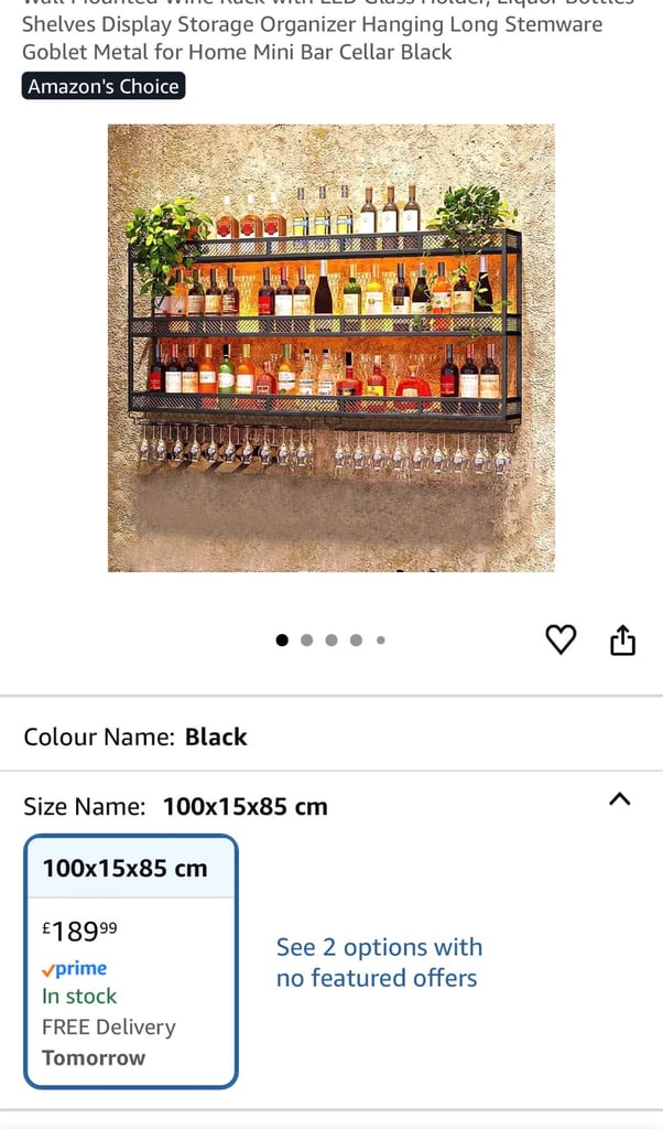 image for Wall mounted wine rack 