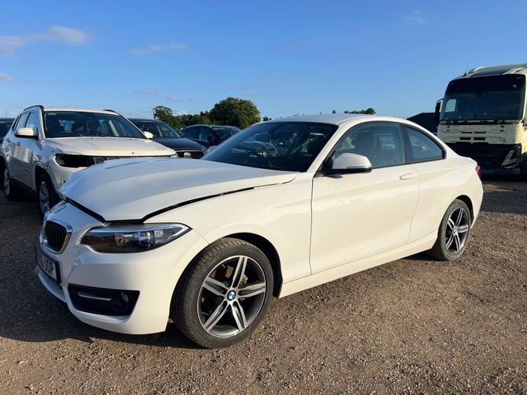 2016 BMW 218I SPORT COUPE AUTOMATIC SALVAGE DAMAGED REPAIR EURO 6 ULEZ  CAT S 