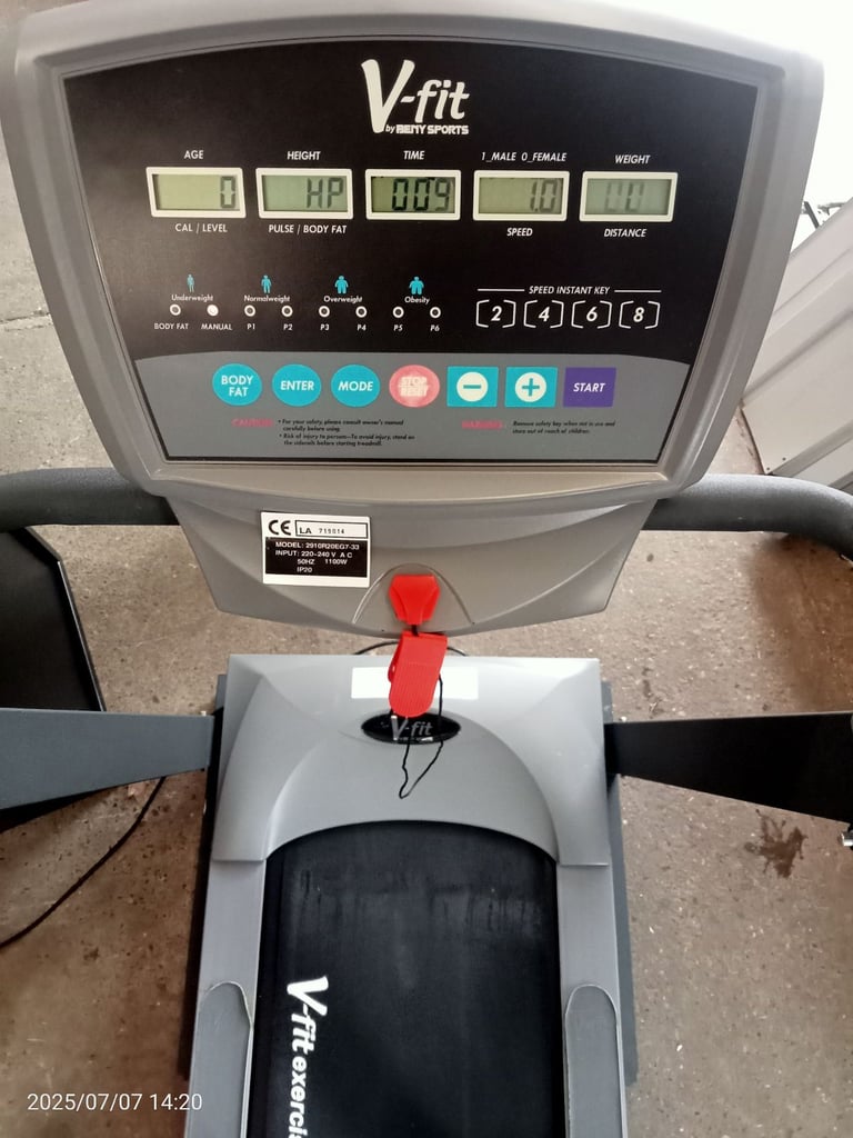 RUNNING MACHINE * V - Fit Full working order . Can show working 