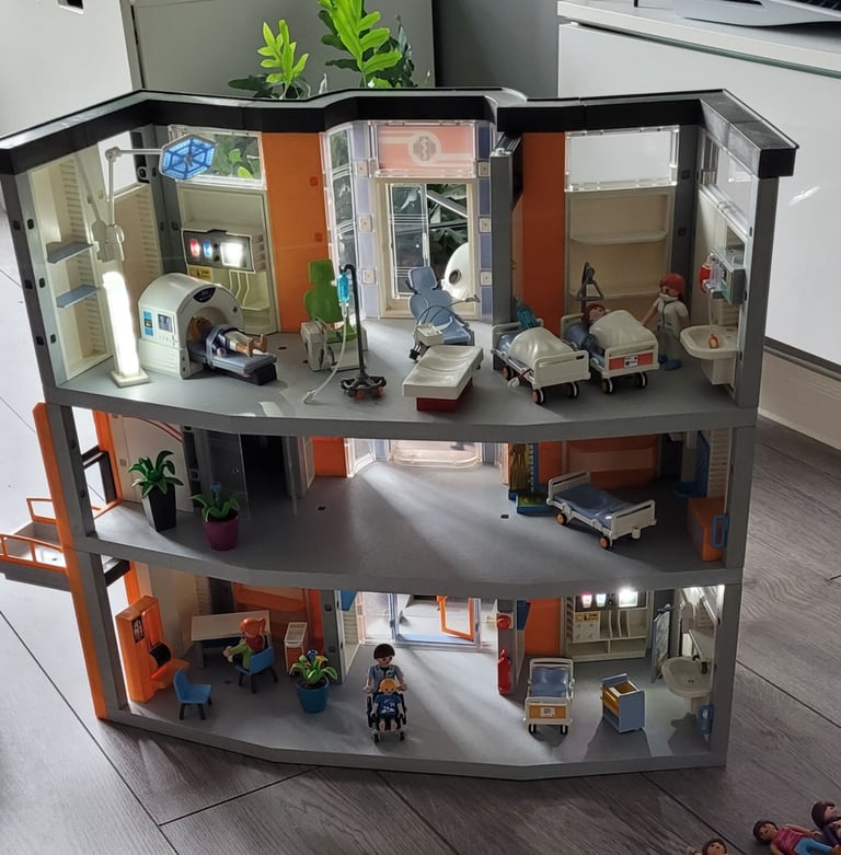 image for Large Playmobil hospital set