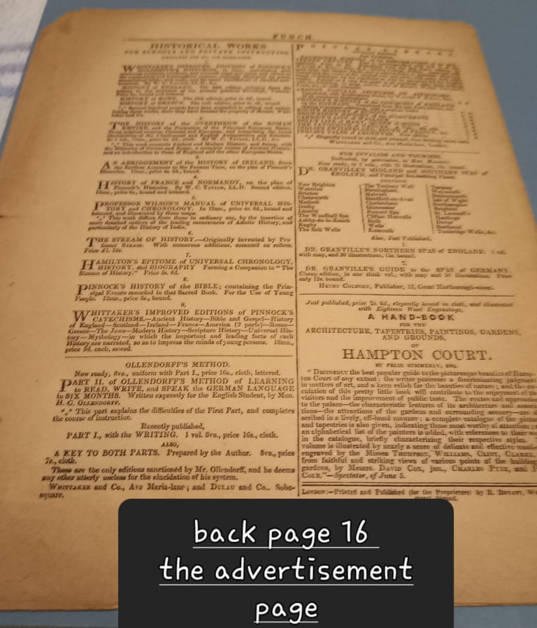 Antique First Edition PUNCH Magazine 