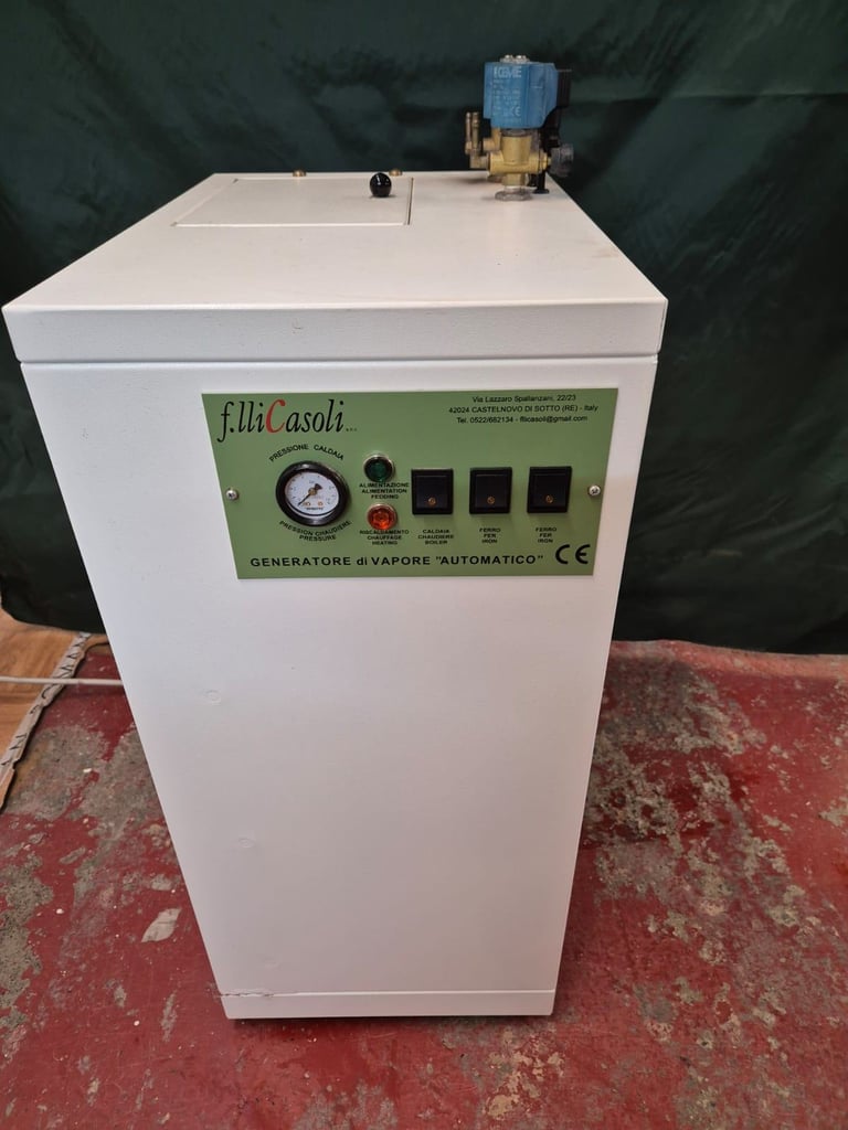 x 2 Casoli Automatic Steam Generator Boiler, Vacuum Table And Iron