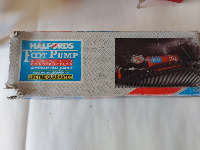 Foot pump & old style Handbrake lock