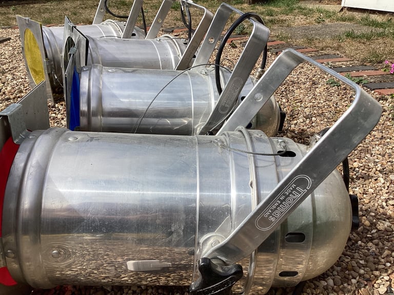 Set 4 Thomas Par Cans Spun Aluminium VGC Stage Festival Display Bar Restaurant