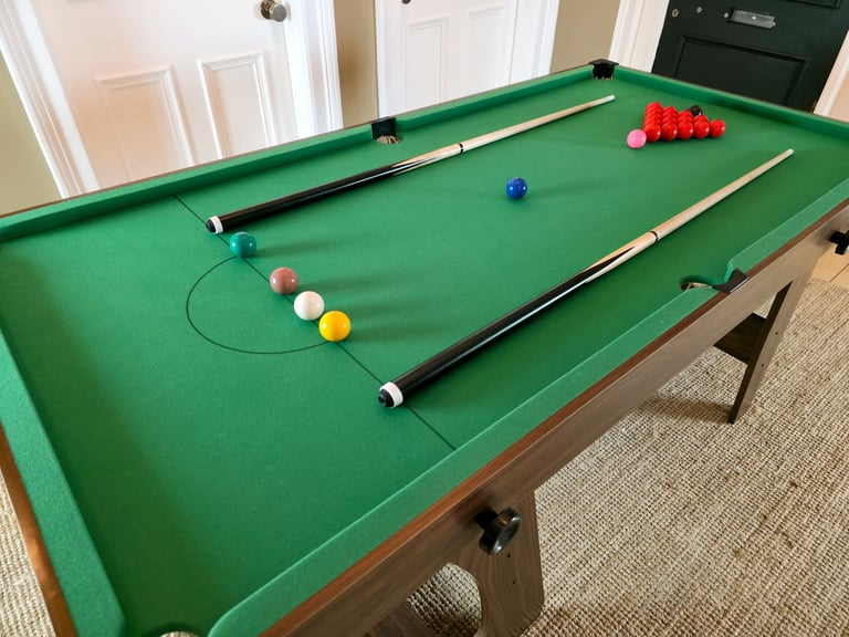 SNOOKER TABLE | 6ft | VERTICAL FOLDING | FOLDABLE | BILLIARDS | POOL