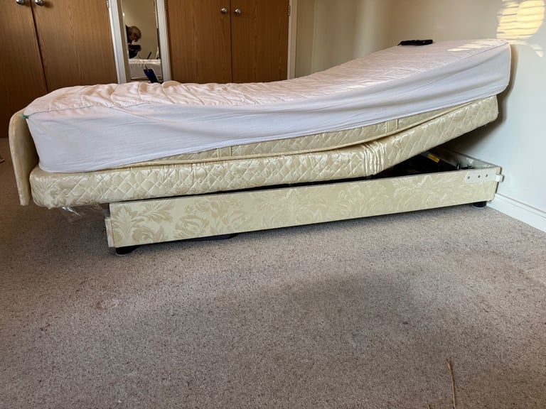 image for Single Adjustomatic bed and mattress