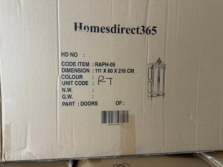 Masterpiece La Rochelle Handmade French Antique Style Mirrored Wardrobe / Armoire - Brand New