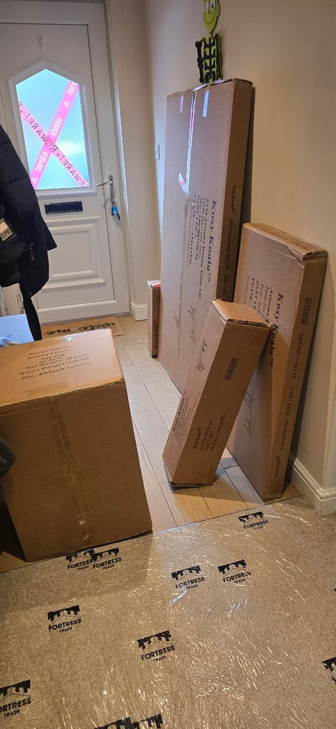 image for Table, chairs and bench set