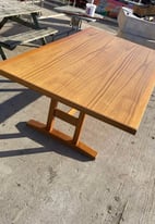 MASSIVE SOLID WOOD DINING TABLE OVER 8 x 5FT