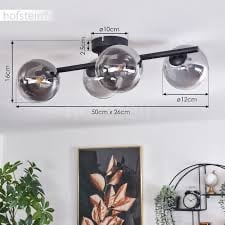 Ceiling Light - smoke coloured.