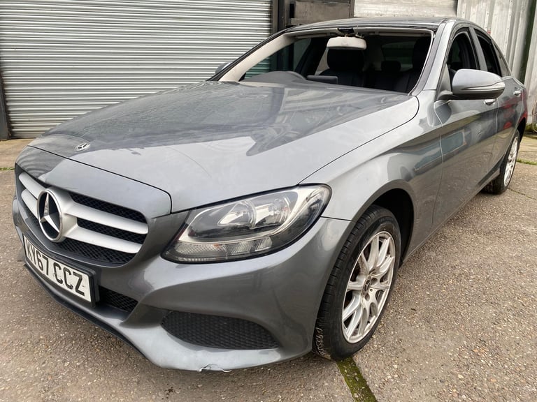 2018 67 REG MERCEDES C CLASS C200 SPORTS 2.0 AUTO DAMAGED REPAIRABLE SALVAGE