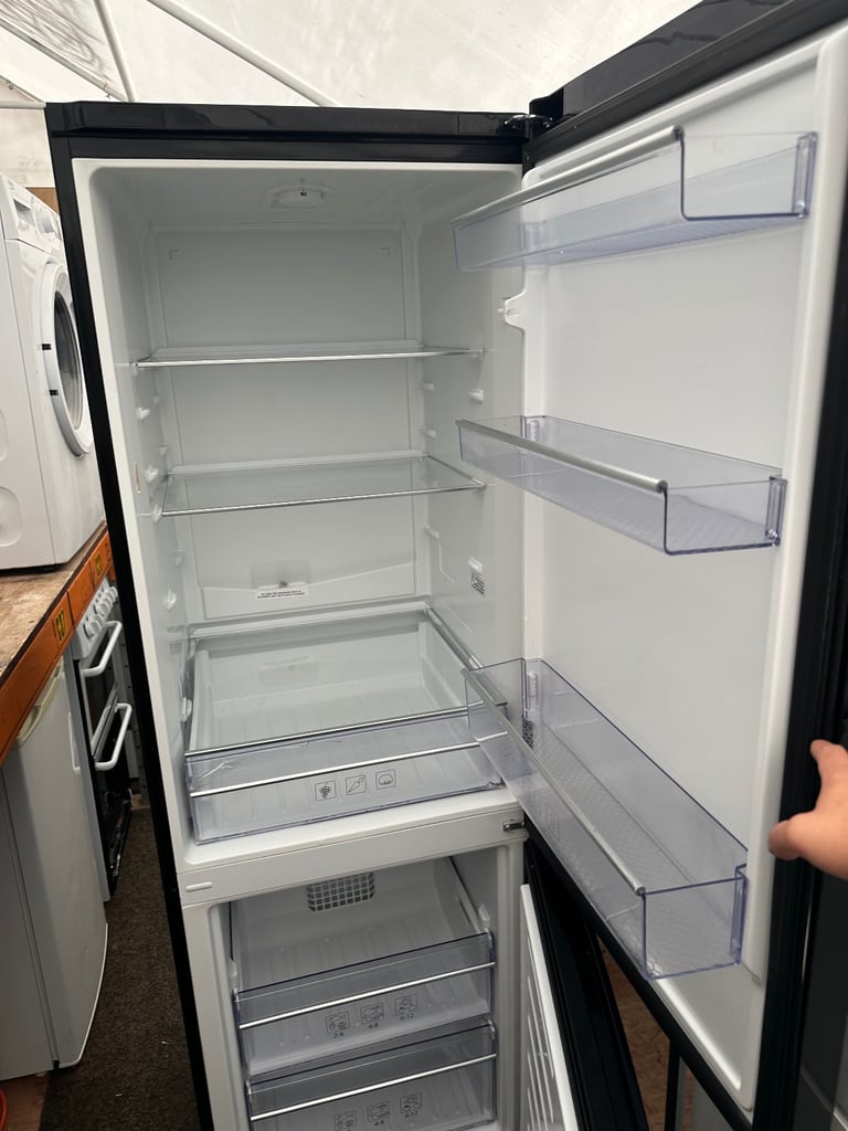 BEKO black good condition frost free fridge freezer 