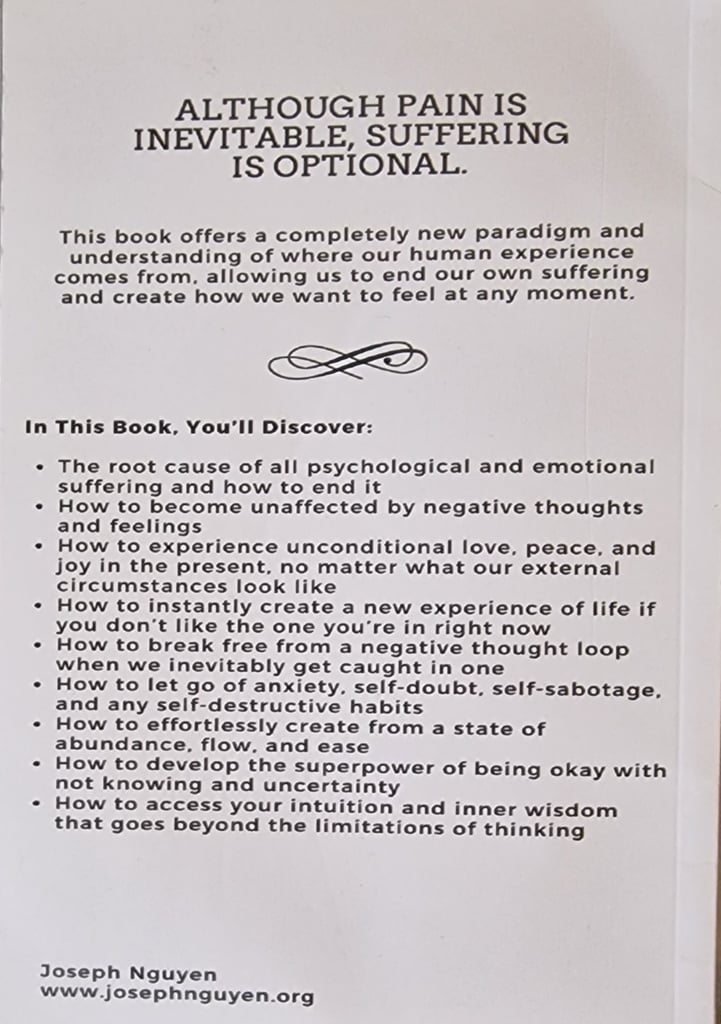 Don't Believe Everything You Think by Joseph Nguyen Paperback Self-Help Book