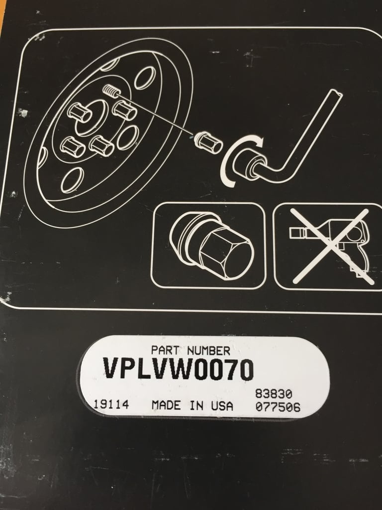 Full silver wheel nut kit including locking nuts and nut key