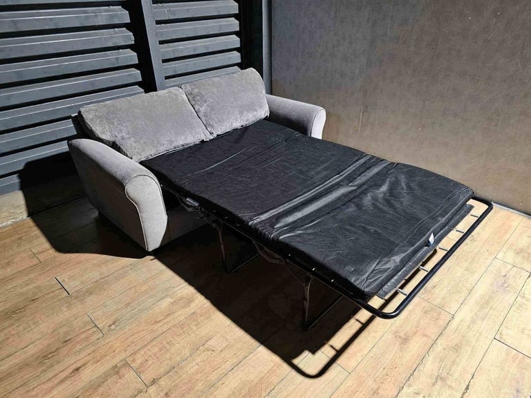 image for Hardly Used Fabric Sofa Bed - Grey.