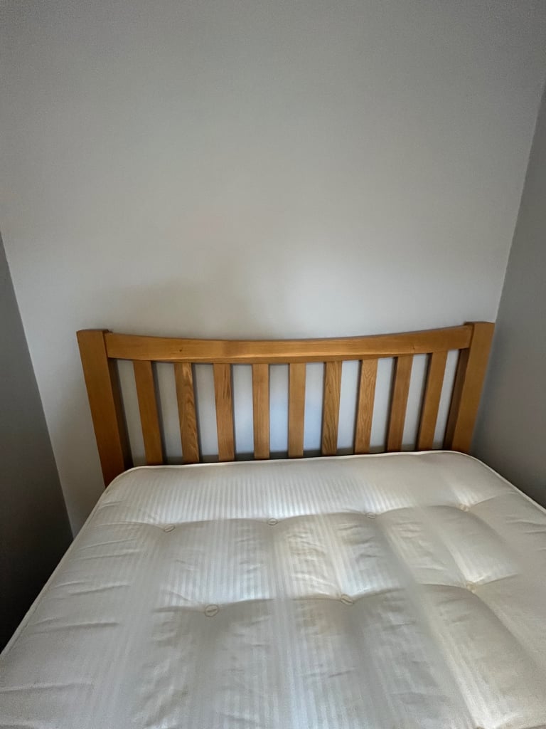Wooden double bed