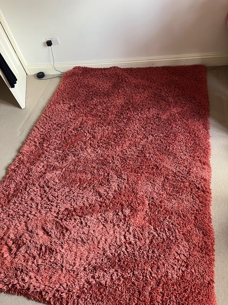 image for Terracotta shaggy rug 160x230cm