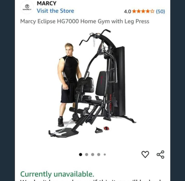 Weight Stack Marcy Eclipse Hg7000 Home Gym With Leg Press Marcy