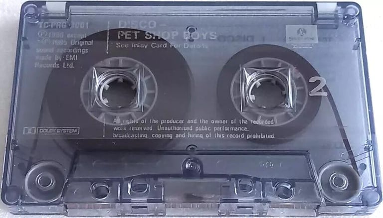 Pet Shop Boys - Disco The Pet Shop Boys Remix Album, Cassette Tape
