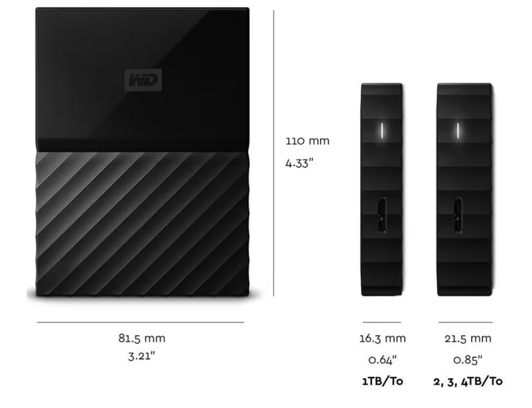 image for WD 2 TB My Passport Hard Drive/ All types, Mac and PS portable
