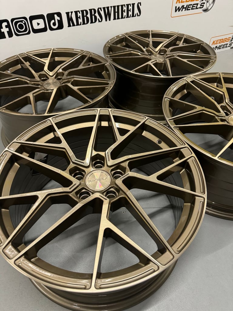  19" AUDI RIVIERA RF106 ALLOY WHEELS A4 A3 A6 A7 A8 S4 S3 S6 RS4 RS3 MK2 TT MK3 TT Q3 Q5