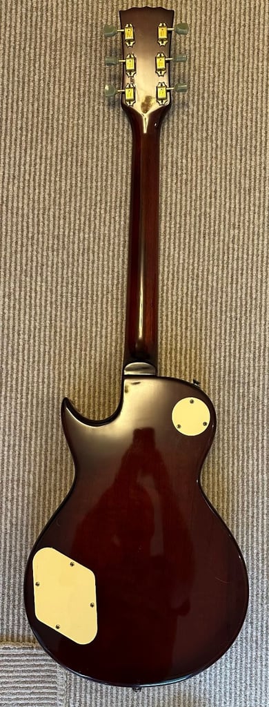 Gibson Les Paul style Vintage V100M Gold Top - Mini Humbucker Electric Guitar - Gold with case