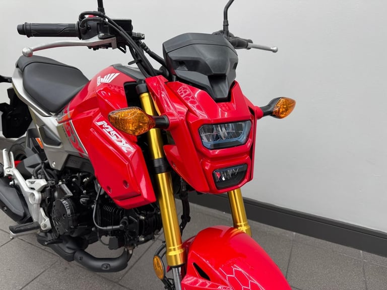 HONDA MSX 125 GROM RED, 2021 70REG ONLY 4,884 MILES 125CC USED MOTORBIKE