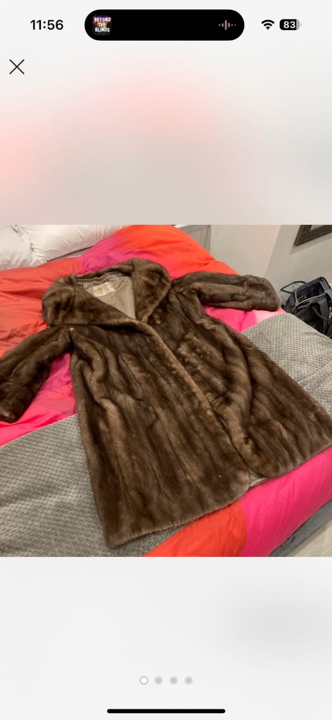 Mink fur coat 