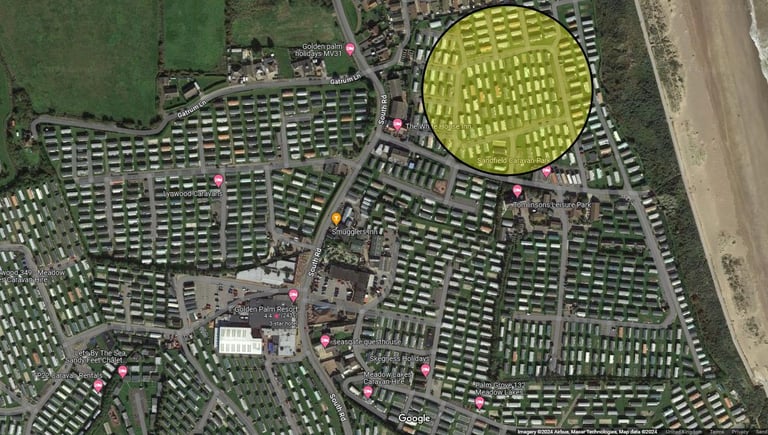 FOR HIRE/RENT/TO LET 8 BERTH 3 BEDROOMED CARAVAN AT CHAPEL ST LEONARDS SKEGNESS (NOT INGOLDMELLS)