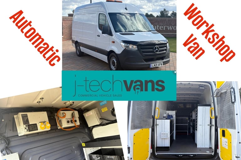 image for 2021 Mercedes-Benz Sprinter 3.5t L2H2 RWD Van ***Automatic Workshop Van*** PANEL VAN Diesel Autom...