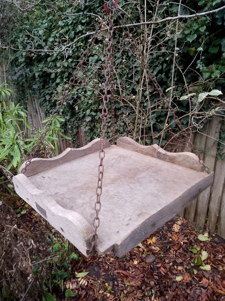 image for Wooden Hanging Bird Table / Feeder 