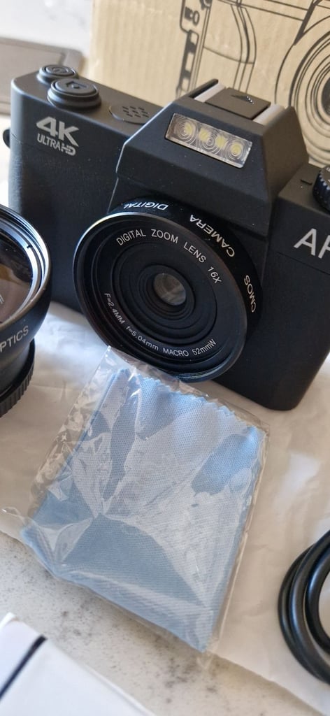 Brand new 4k Digital Camera withvwide angle lens