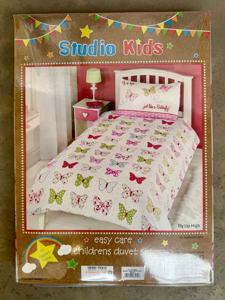 Fly Up High Butterfly Duvet Set - Single